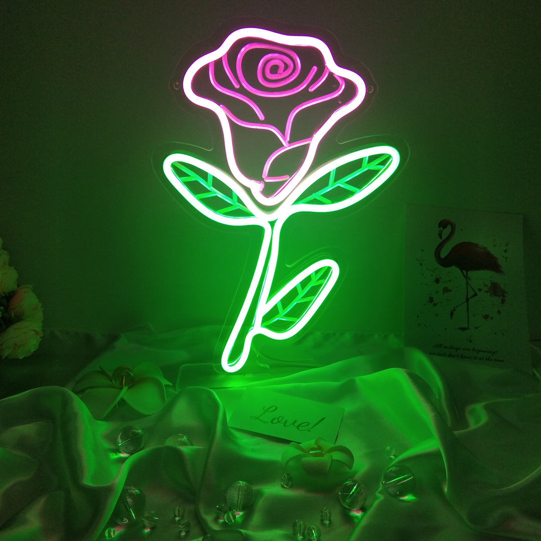 "Ros" Skrivbords LED Neonskylt