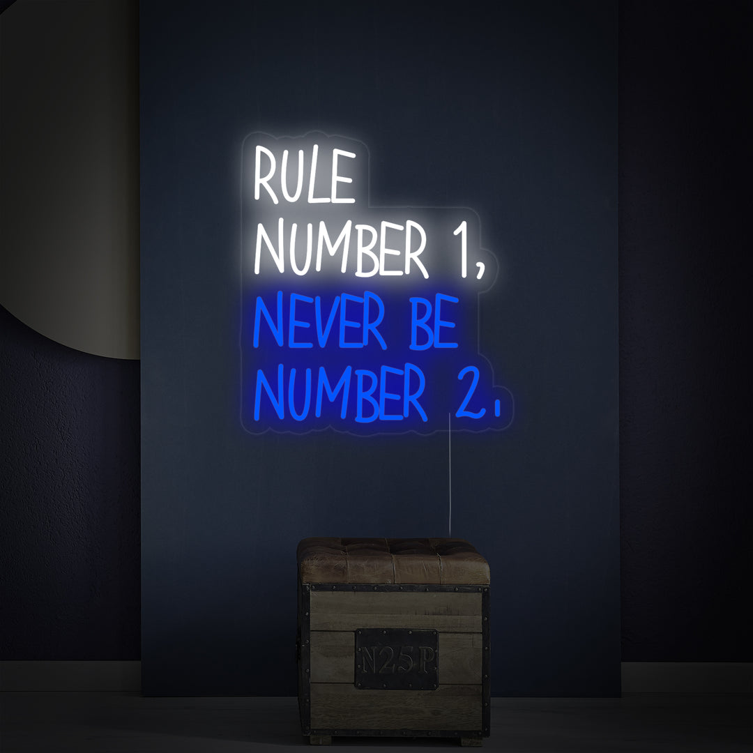"Rule Number" Neonskylt