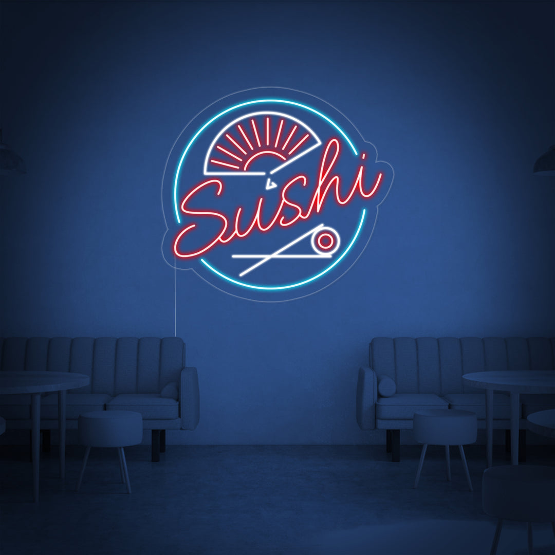 "Sushi" Neonskylt