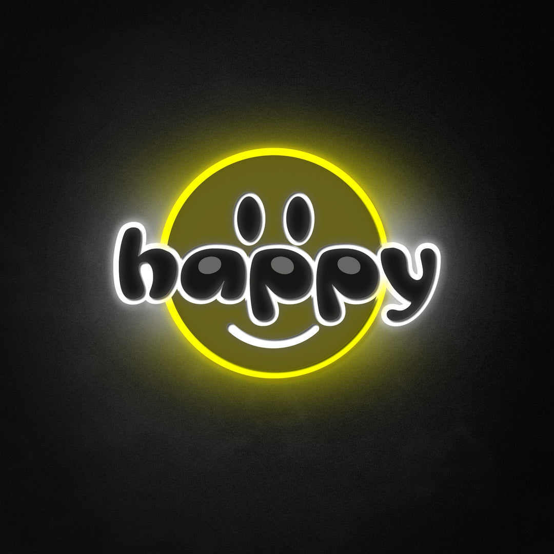 "Le, Happy bokstäver" Neon Like