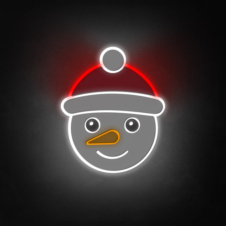 "Snowman Face" Neon Like