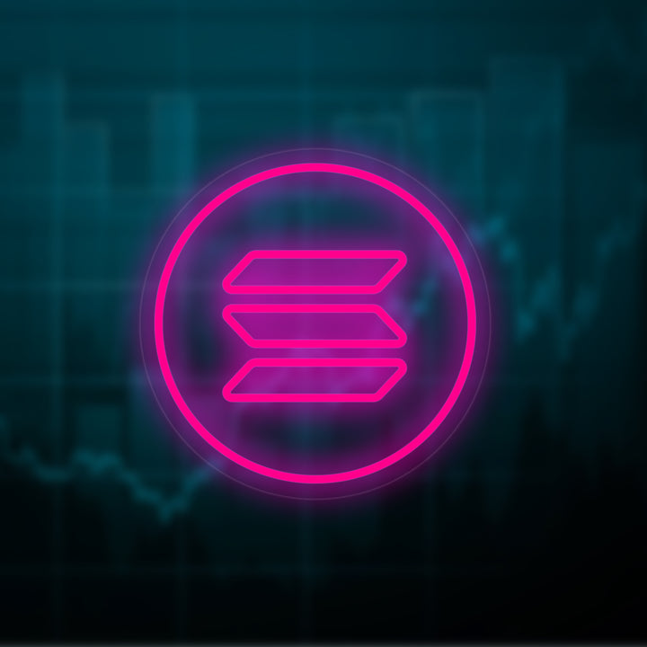 "Solana Sol-Logotyp" Neonskylt