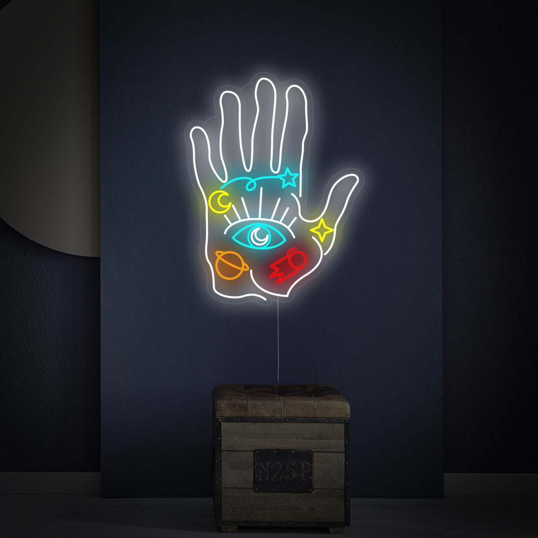 "Andlig Hand" Neonskylt