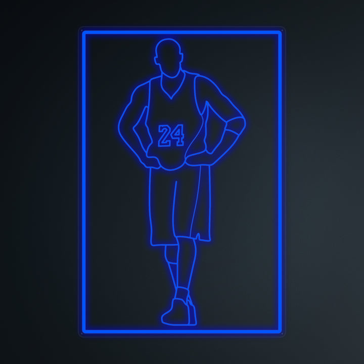 "Basketbollspelare 24" Mini Neon Skylt