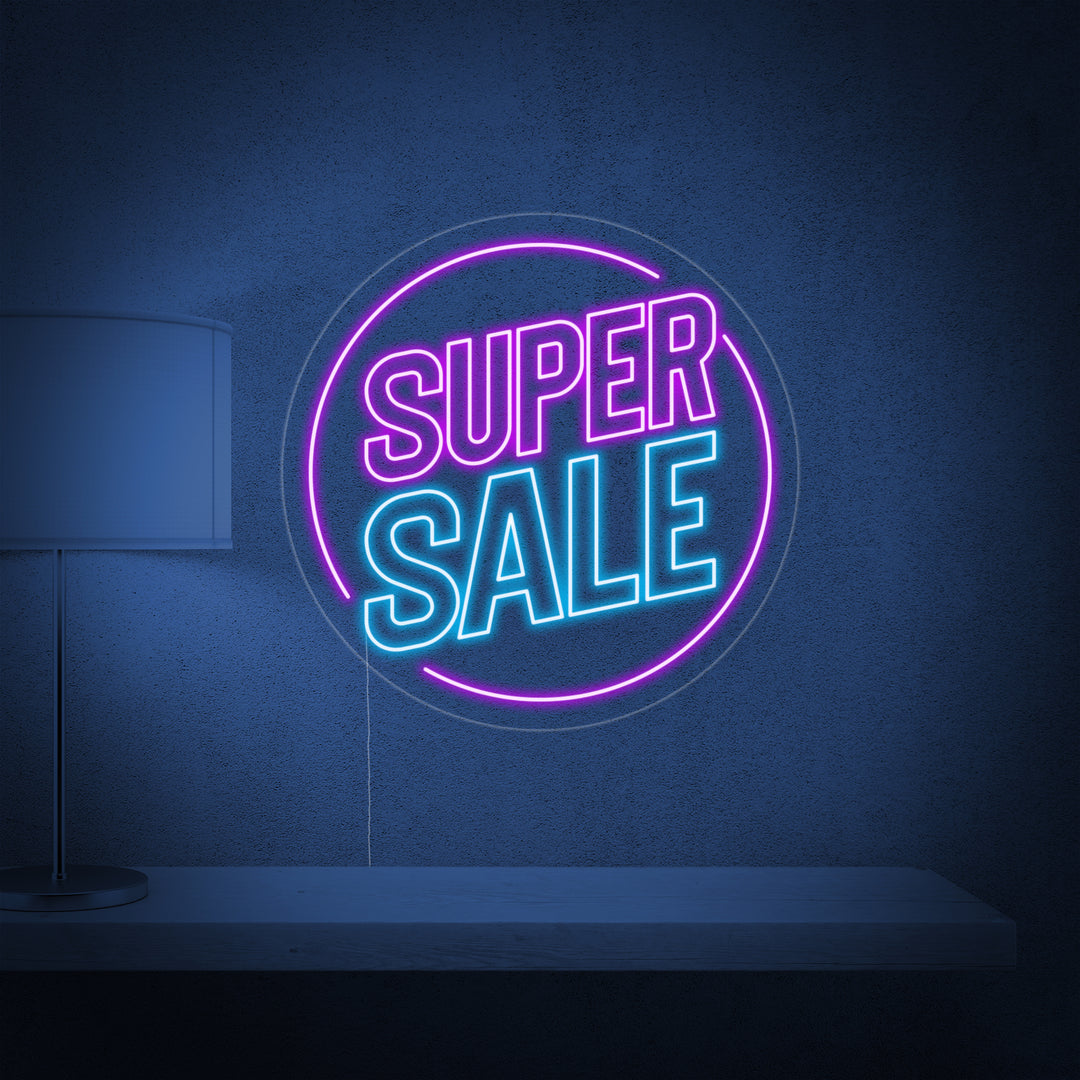"Super Sale" Neonskylt