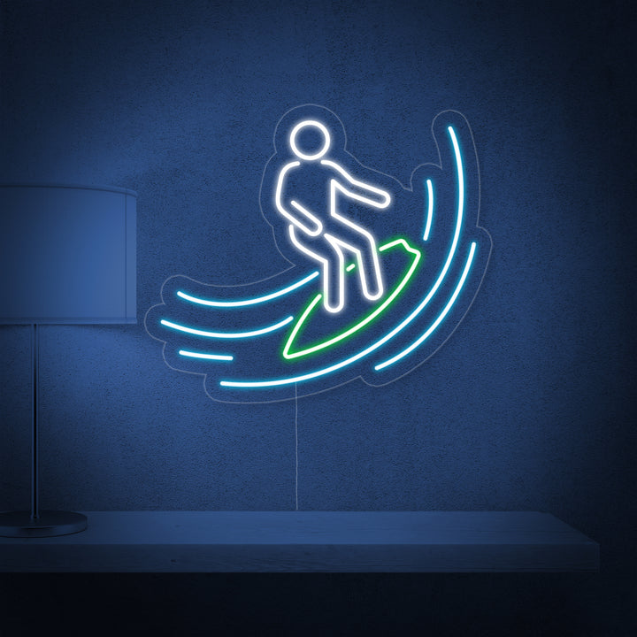 "Surfare" Neonskylt