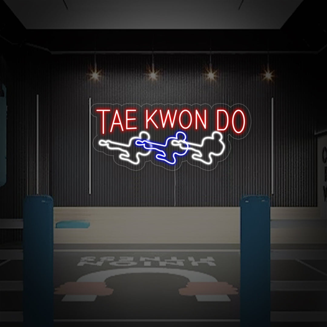 "Taekwondo Män" Neonskylt