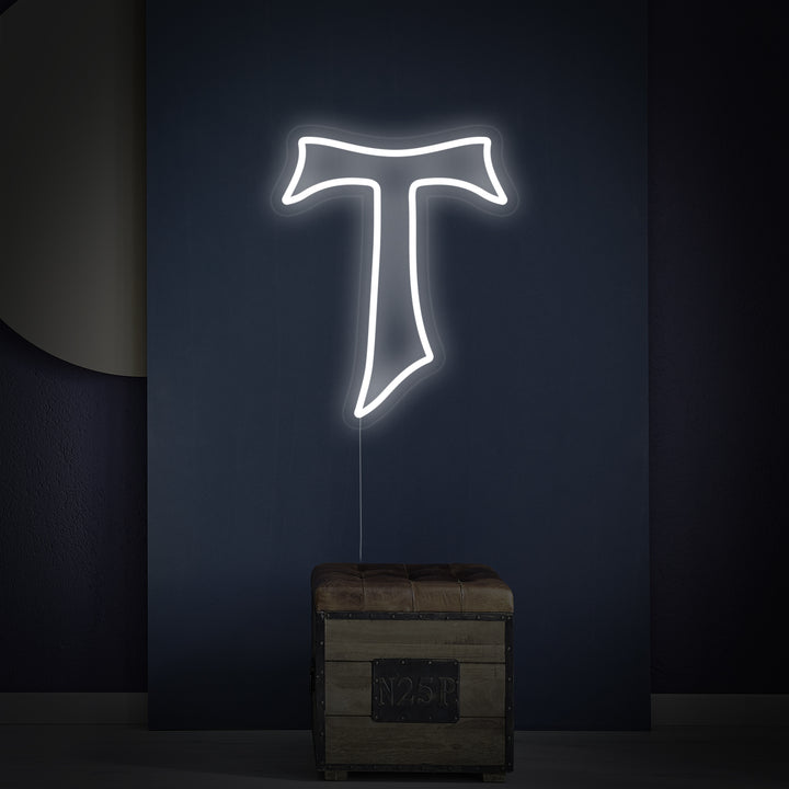 "Tau-Kors" Neonskylt
