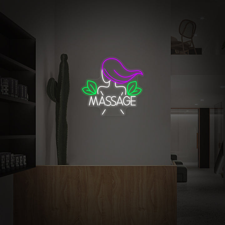 "Thai Massage Skönhetssalong" Neonskylt