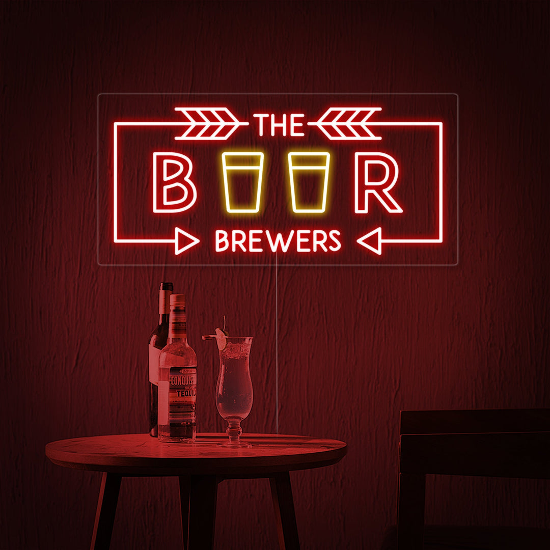 "The Beer Brewers" Neonskylt