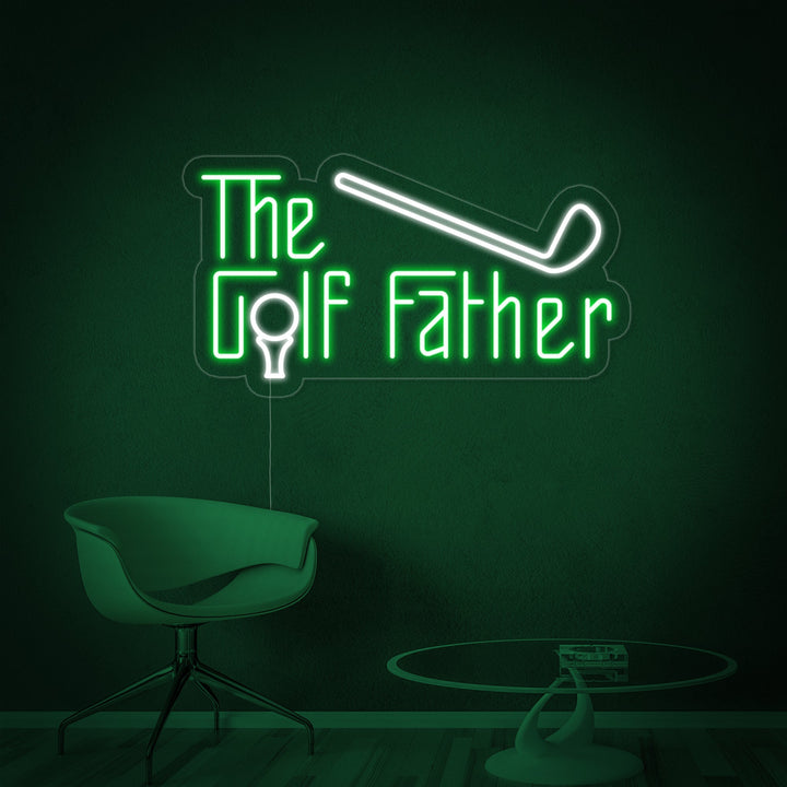 "The Golf Father" Neonskylt