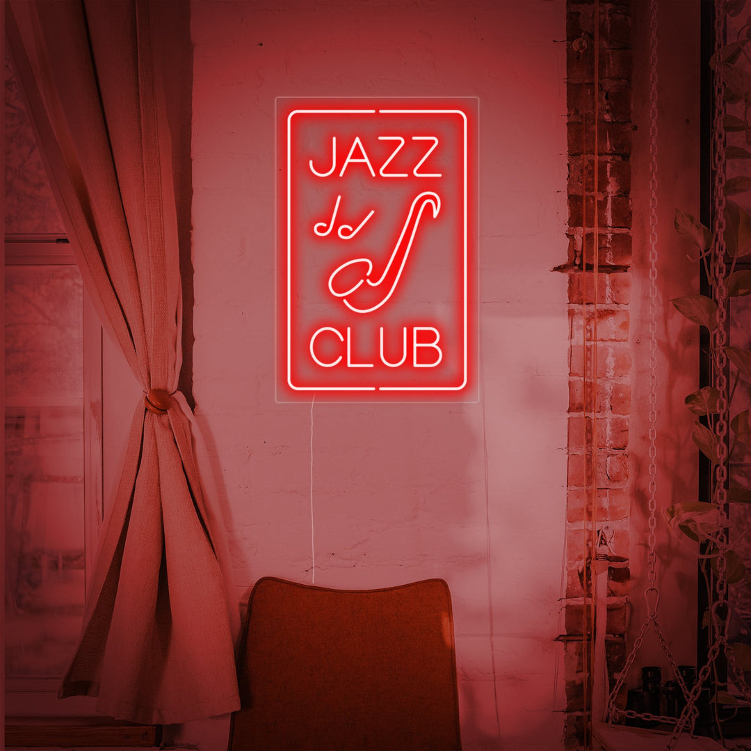 "The Jazz Club" Neonskylt
