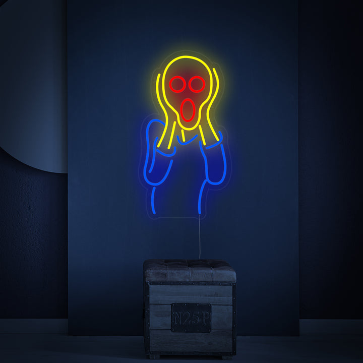"Skriet Edvard Munch" Neonskylt