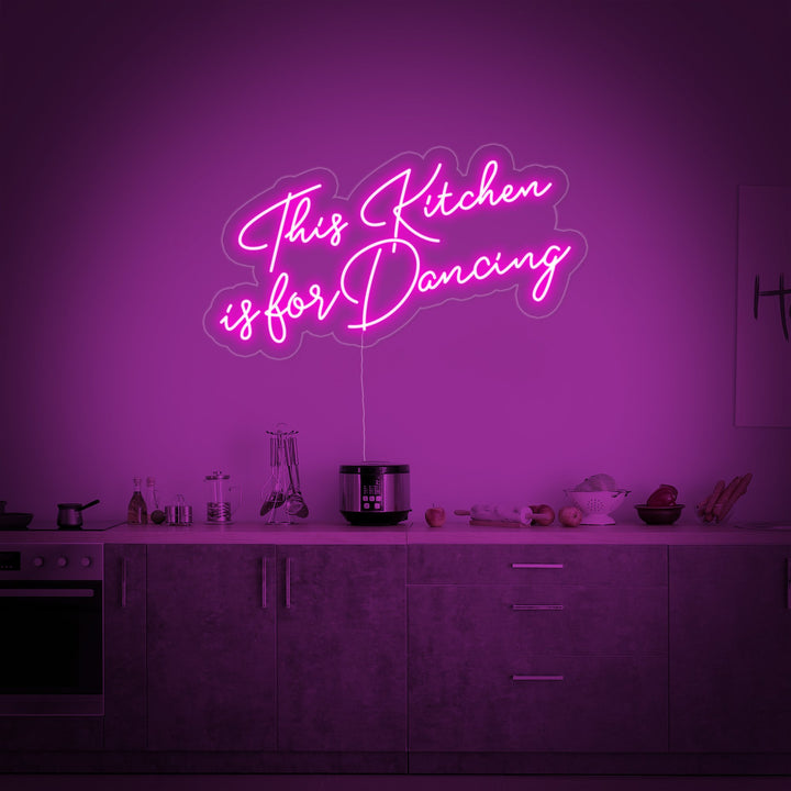 "This Kitchen is-for Dancing" Neonskylt