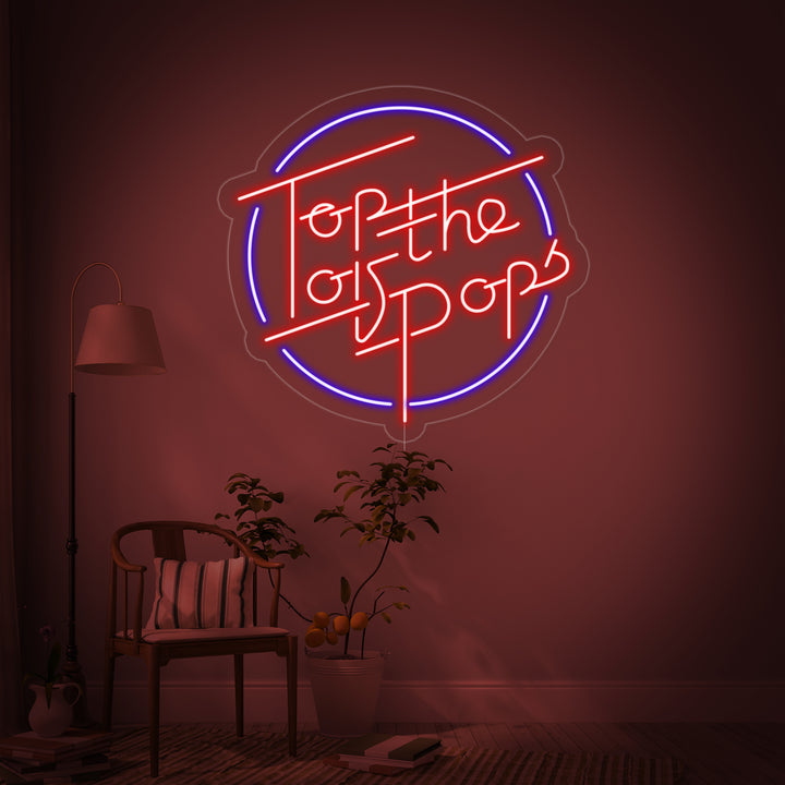 "Top of The Pops" Neonskylt