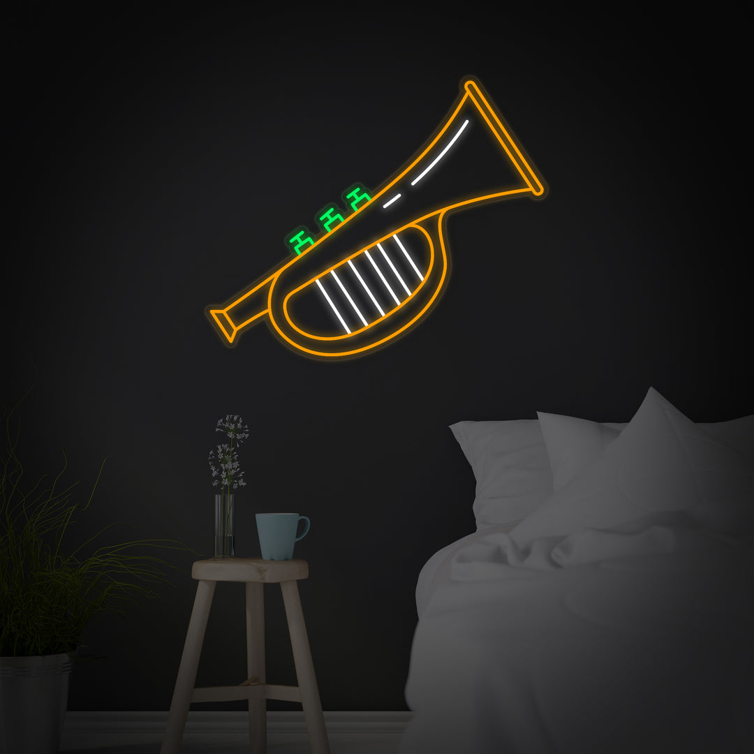 "Trumpet Jazz" Neonskylt