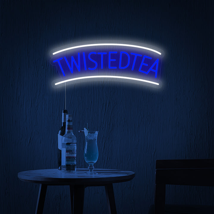"Vintage Twisted Tea Ölbar" Neonskylt