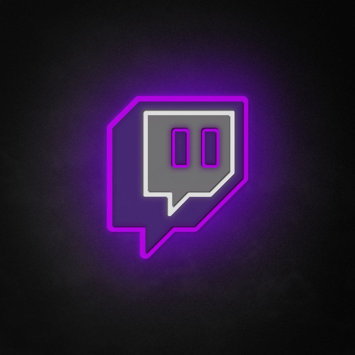 "Twitch logotyp" Neon Like