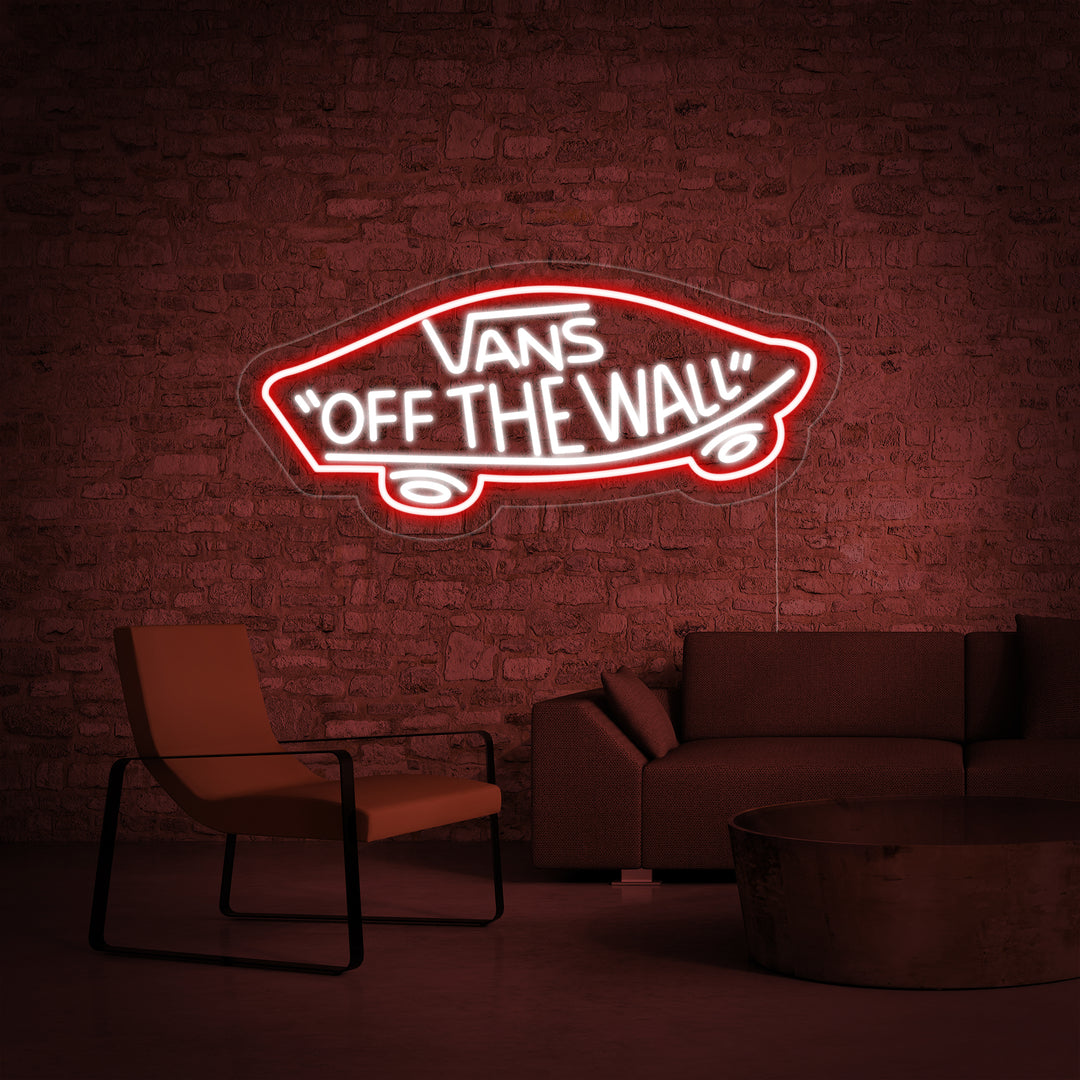 "Vans Off The Wall" Neonskylt