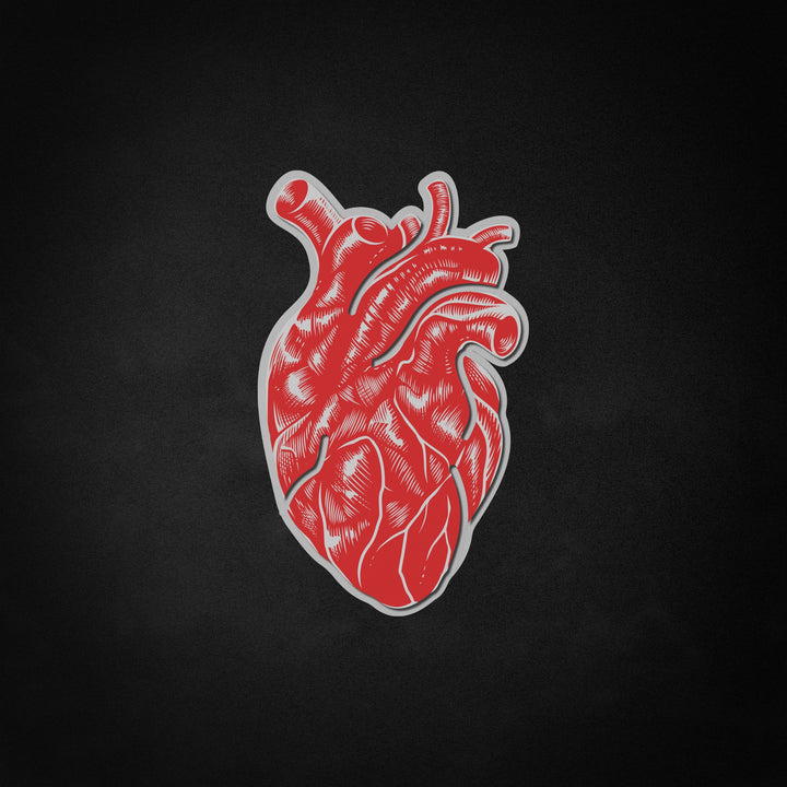 "Vintage anatomiskt hjärta" Neon Like