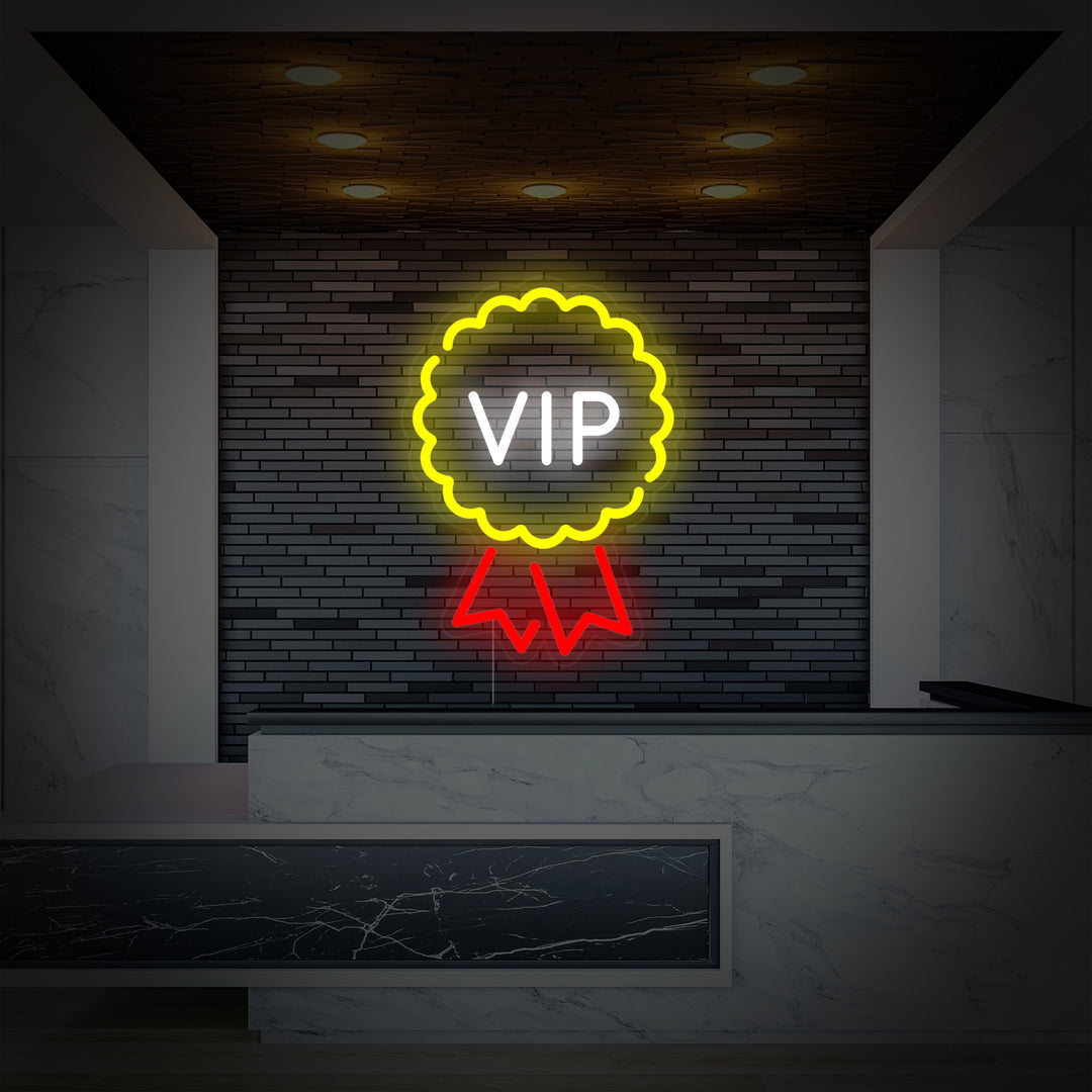 "VIP-Rum, VIP-Lounge" Neonskylt