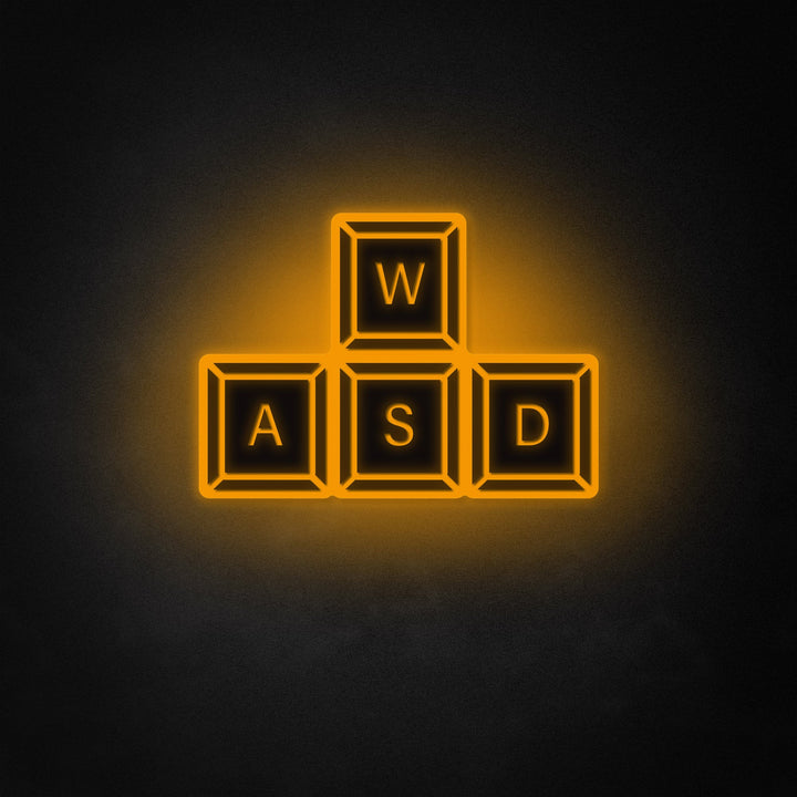 "WASD-nycklar" Neon Like