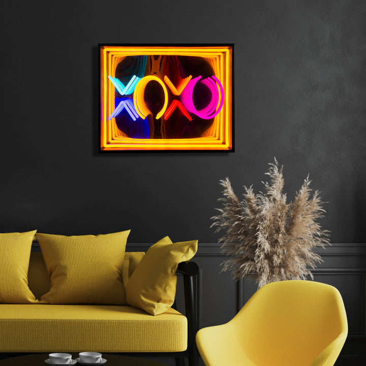 "XOXO" 3D Infinity LED Neonskylt