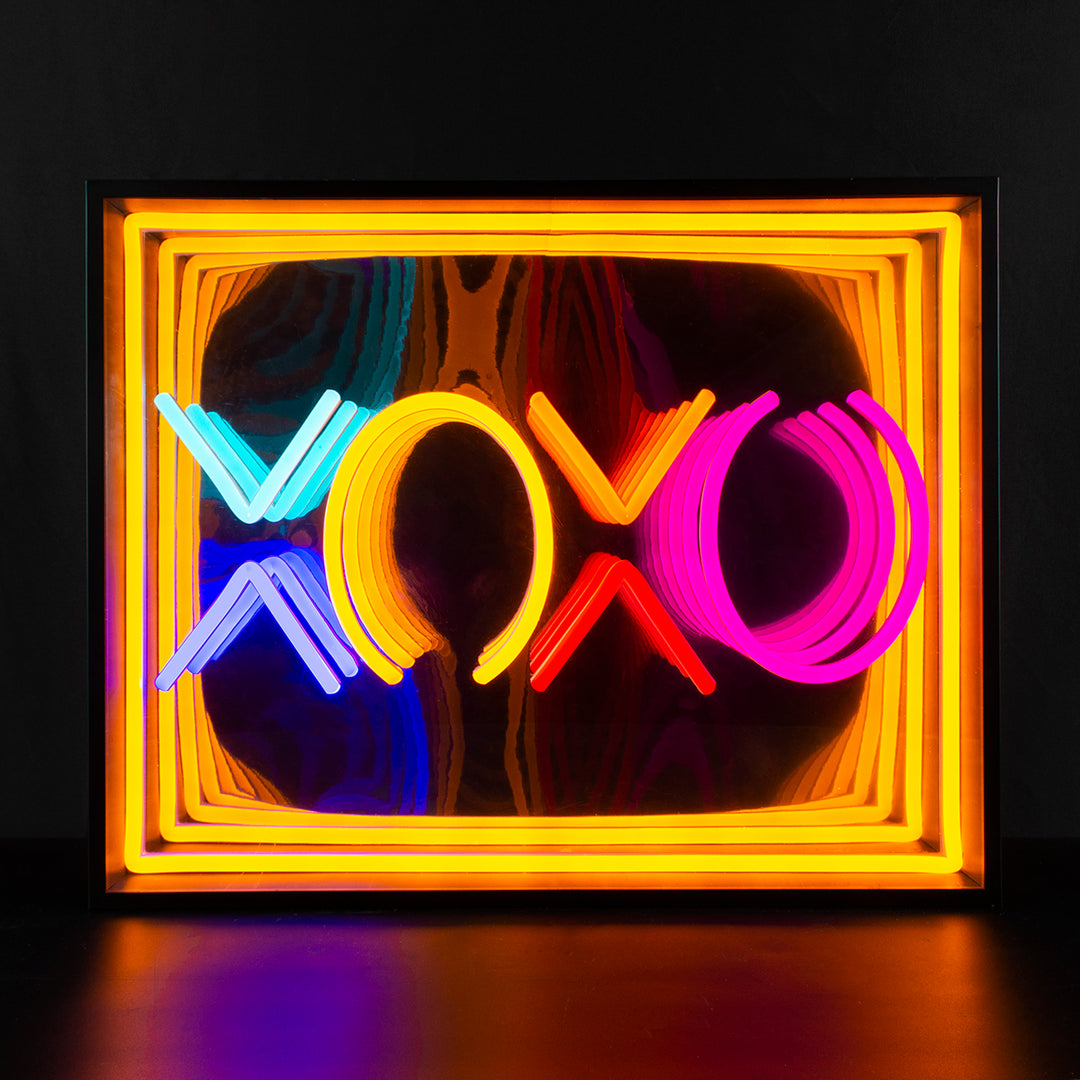 "XOXO" 3D Infinity LED Neonskylt