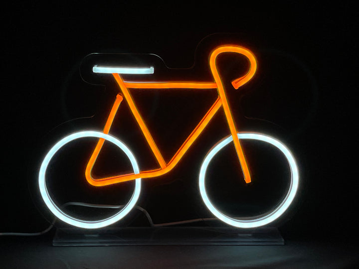 "Gul Cykel" Skrivbords LED Neonskylt
