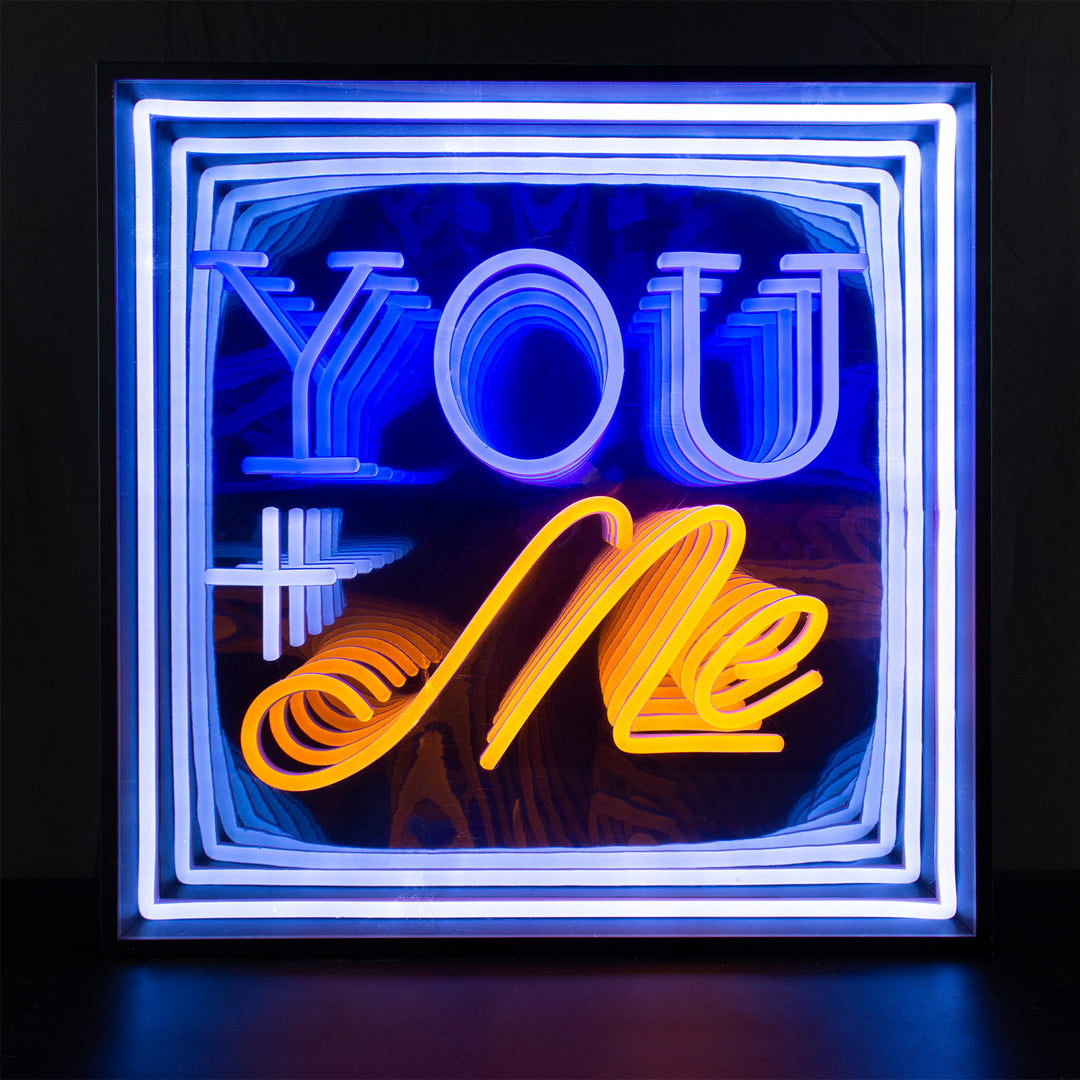 "You Me" 3D Infinity LED Neonskylt