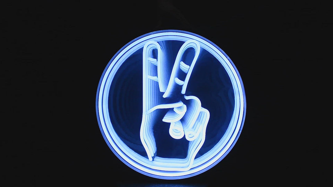 "Peace" 3D Infinity LED Neonskylt