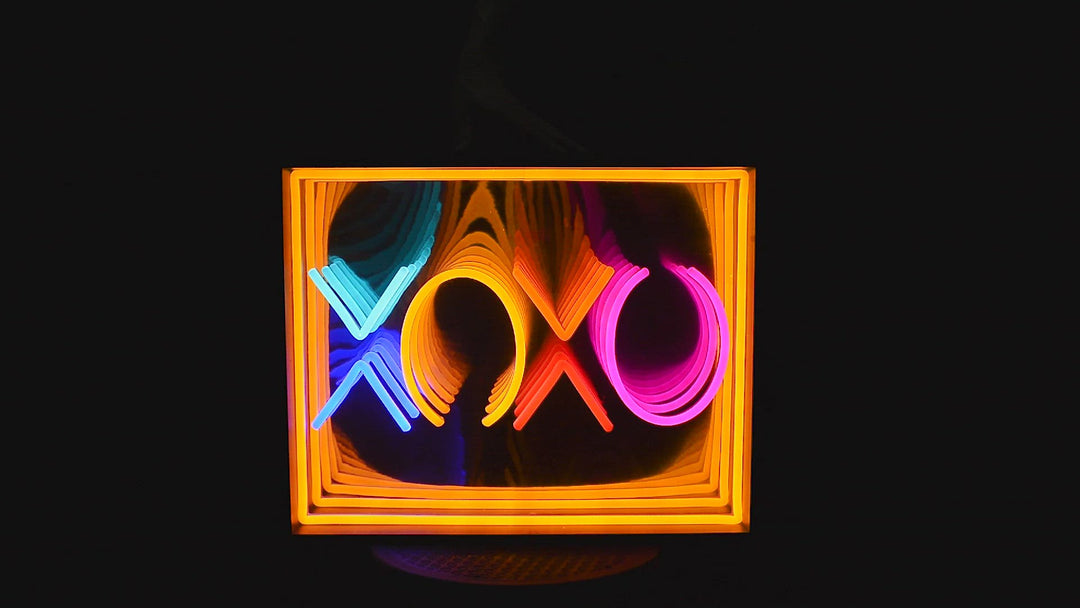 "XOXO" 3D Infinity LED Neonskylt