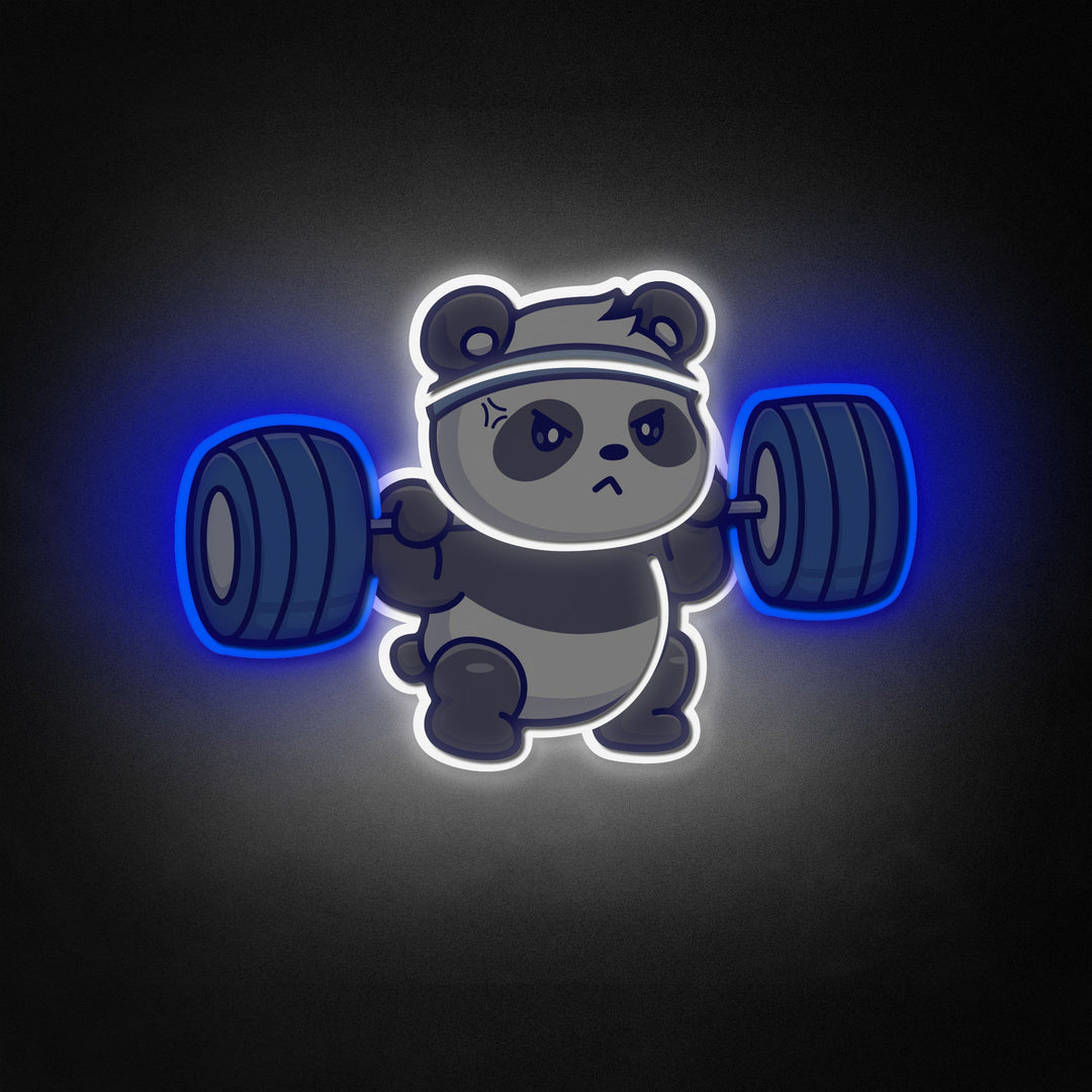 "Söt Panda lyft skivstång, fitness" Neon Like