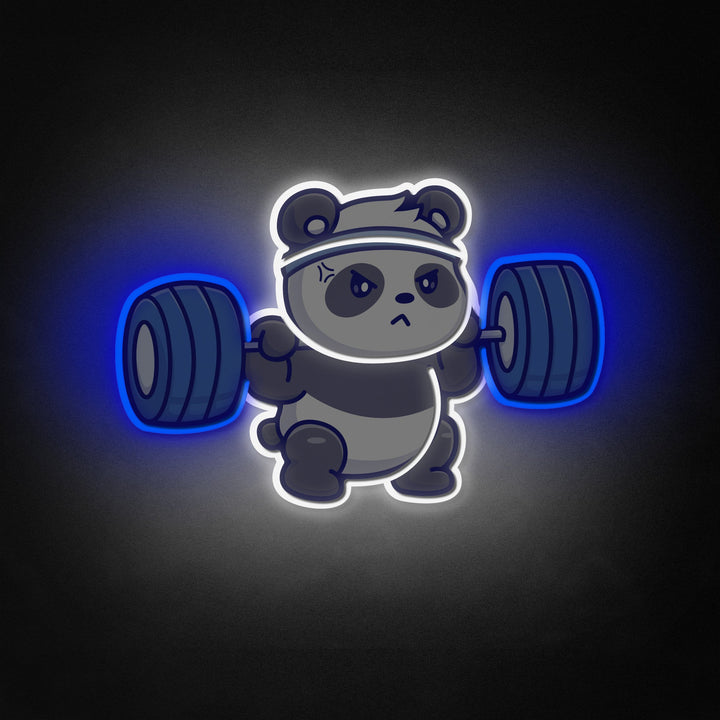 "Söt Panda lyft skivstång, fitness" Neon Like