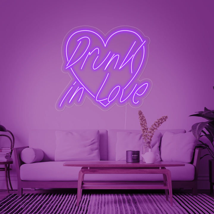 "Drunk In Love" Neonskylt