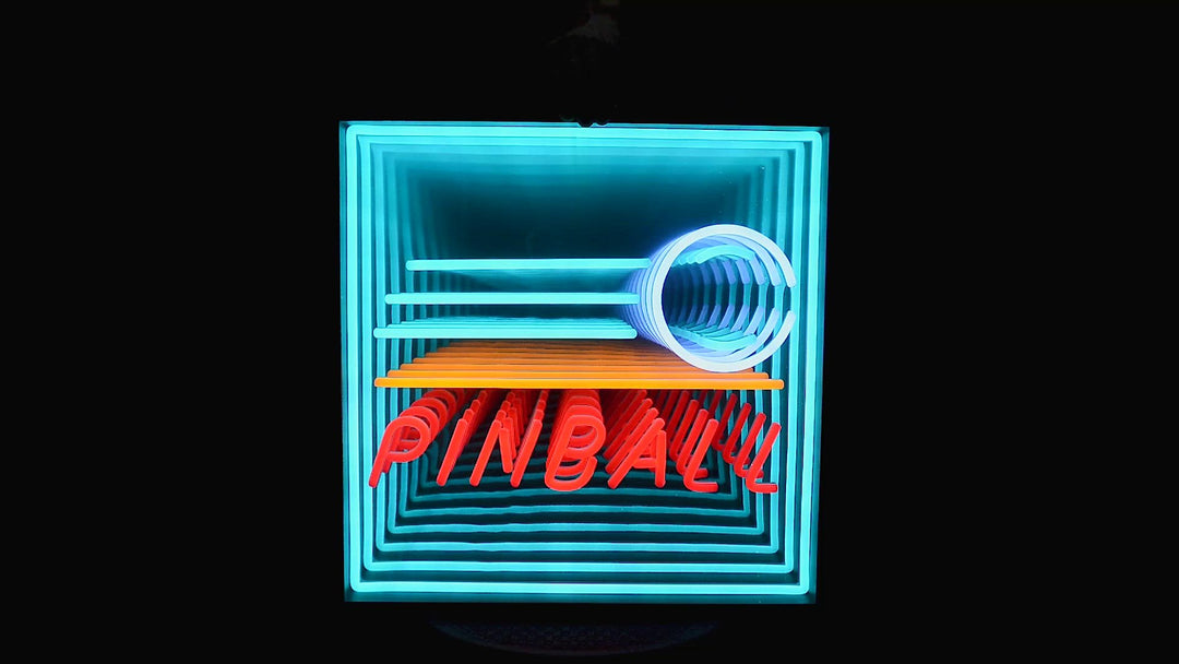 "Pinball" 3D Infinity LED Neonskylt