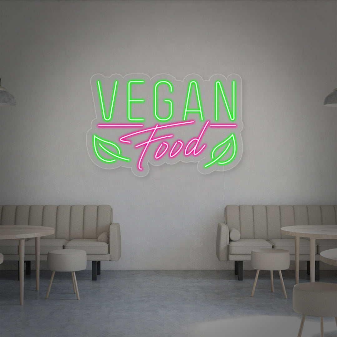 "Vegan Food" Neonskylt
