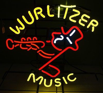 "Wurlittzer Music" Neonskylt